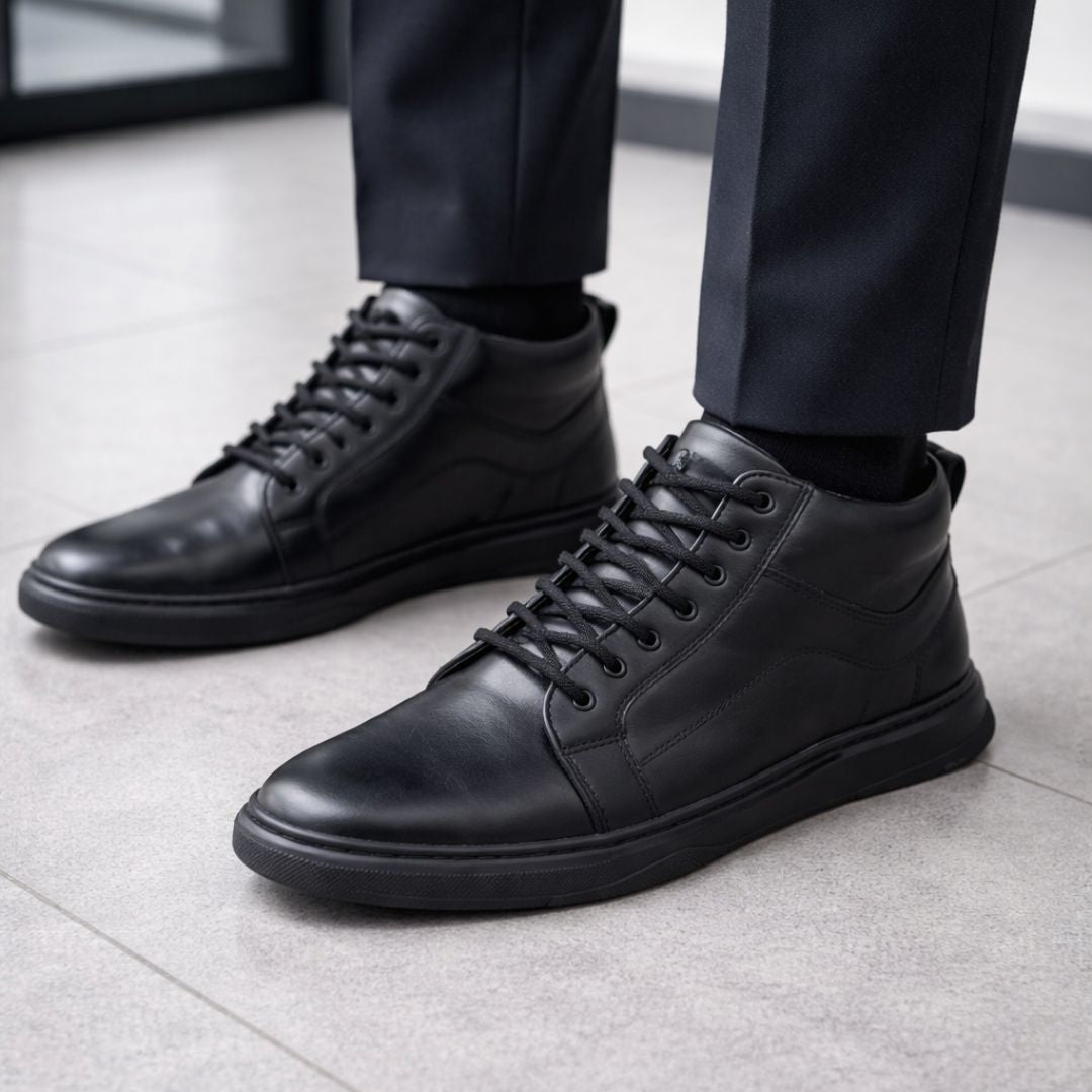 Demi-Boots Homme en Cuir